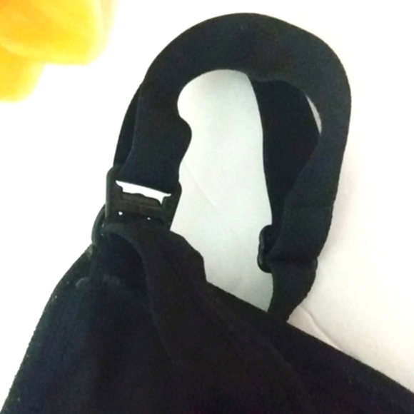 BLACK ADJUSTABLE SUPPORT COMFORT STRETCH SPORTS BRA SIZE XL NWOT - Picture 7 of 10